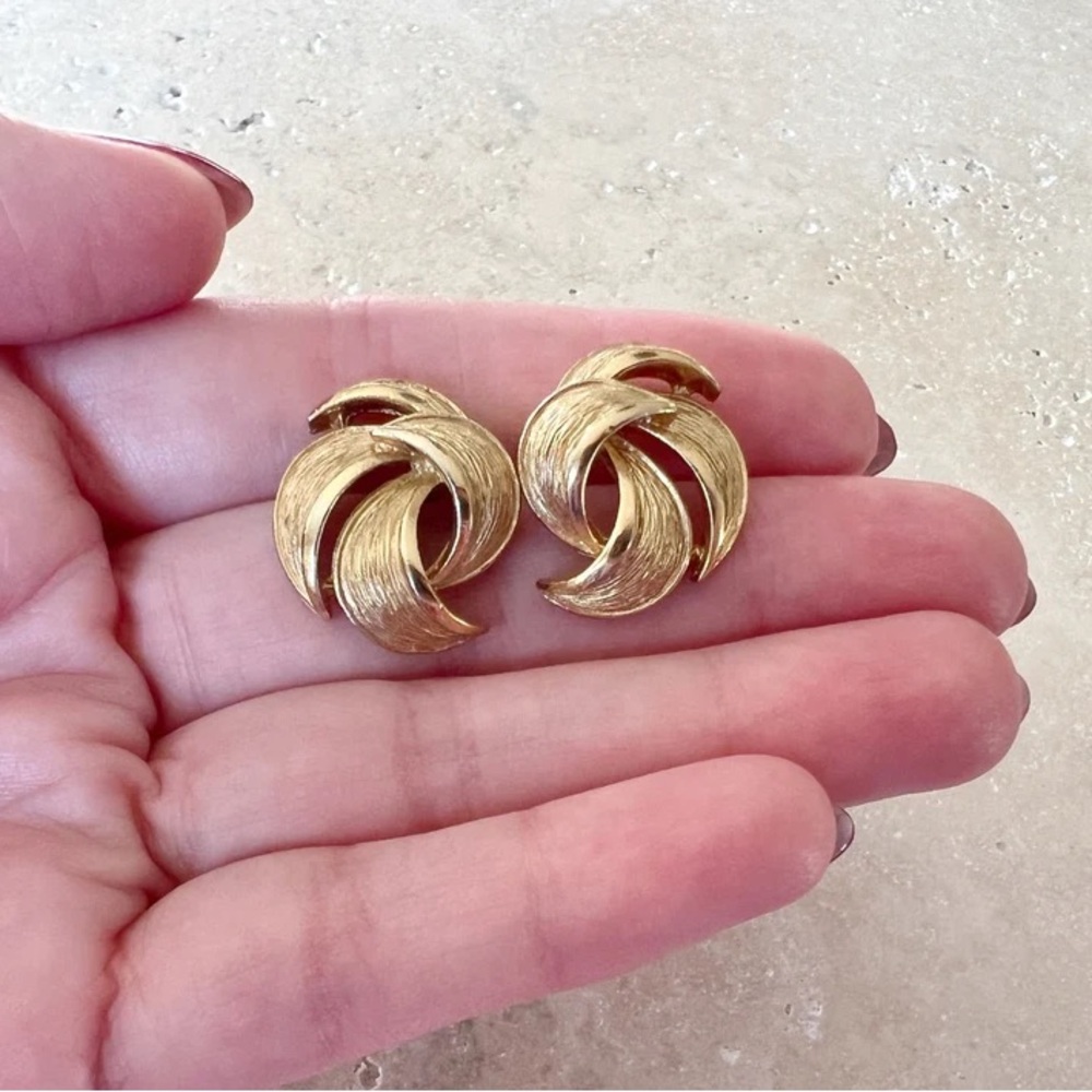 Vintage Givenchy Stud Statement Earrings - image 7